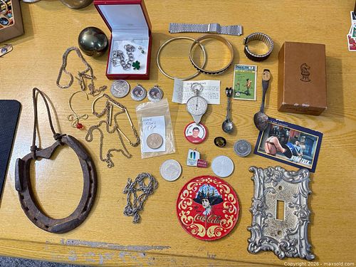 Mixed Estate Lot: Jewelry, Coins, Collectibles, Small Home Items (1 of 20)