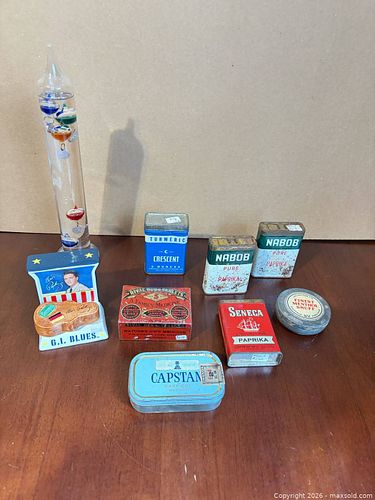 Vintage Mid-20th Century Collectible Tins and Novelty Items (1 of 7)