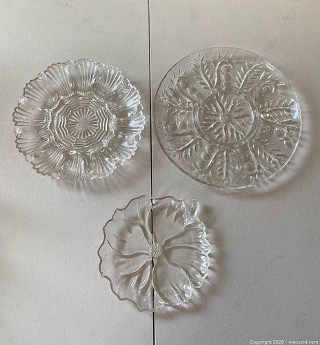Vintage Glass Serving Platters Anchor Hocking and More (1 of 13)