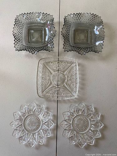 Vintage Indiana Glass Diamond Point Glass Dishes & More! (1 of 13)