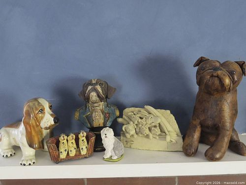 VINTAGE COLLECTION OF DOGS ASSORTED MATERIALS (1 of 10)