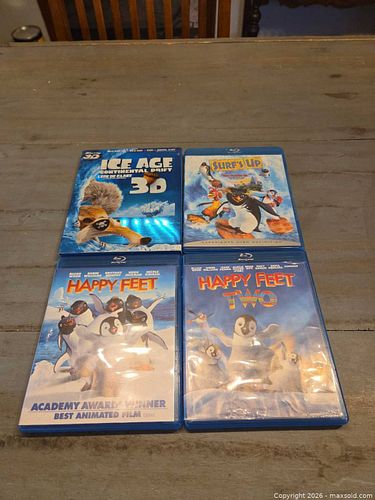 Animated Family Blu-ray Lot: Ice Age, Surf's Up, Happy Feet (1 of 3)
