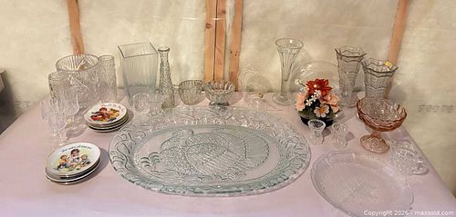 Mixed Glass, Crystal & Porcelain Serveware & Decorative Set (1 of 8)