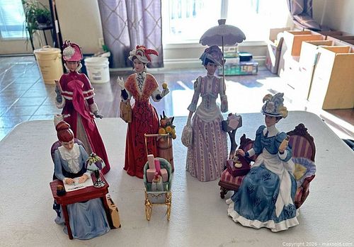 President's Club Mrs. Albee Porcelain Figurine Lot (6 + Accessories) (1 of 9)