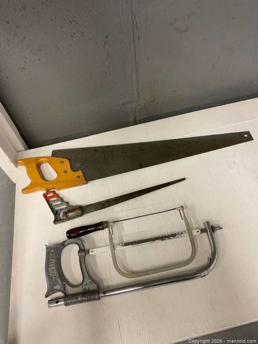 4-Piece Lot of Hand Saws & Cutting Tools (1 of 3)