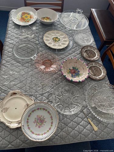 Assorted Vintage Serving Dishes, Bowls & Glassware (Lot) (1 of 3)