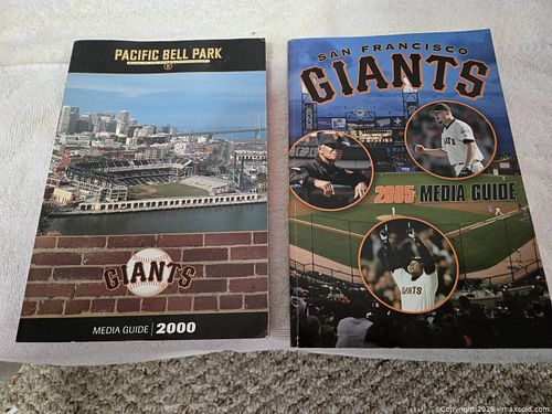 Lot of two San Francisco Giants media books (1 of 3)