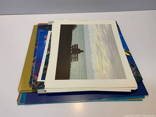 Large Lot of Book Art Prints: Ocean, Landscapes, Indigenous, Wildlife (1 of 7)