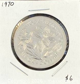 1870-1970 Cdn. Proof-Like 100 Anniversary of Manitoba One Dollar  (1 of 3)