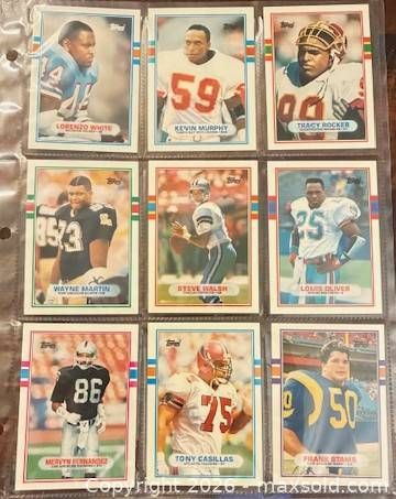 1989 Topps Assort NFL Football Collectible Trading Cards  (1 of 4)