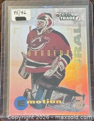 1995-6 NHL Cool Trade Martin Brodeur Hockey Collectible Trading Card   (1 of 2)