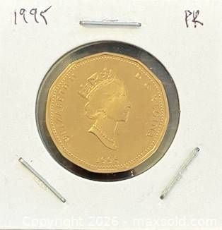 1995 Cdn. Proof Peacekeeping / United Nations 50th Anniversary Loonie   (1 of 3)