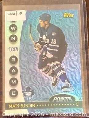 2002-3 Topps Own The Game Mats Sundin Hockey Collectible Trading Card    (1 of 2)