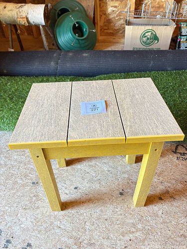 Small C.R. Plastic Outdoor Side Table  (1 of 5)