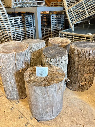 Wood Stump Stools (1 of 9)