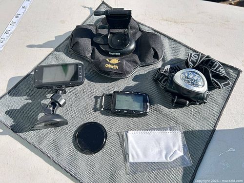 Garmin GPS, Headlamp/LED Light & Mounts (Multiple Items) -wf (1 of 8)
