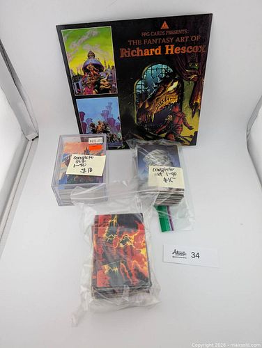 1990s Complete Sets of Fantasy Art Trading Cards (3 Sets total & 1 Promotional Card Sheet)  (1 of 15)