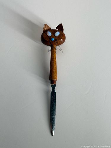 MCM Teak Cat Letter Opener  (1 of 8)