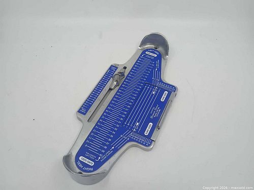 Brannock Device Company Shoe Measuring Tool — Euro Sizes, Blue/Silver (1 of 5)