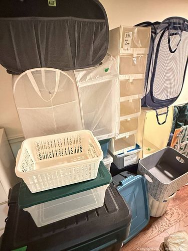 Household Storage Items: Shelves, Hampers, Bins C (1 of 13)