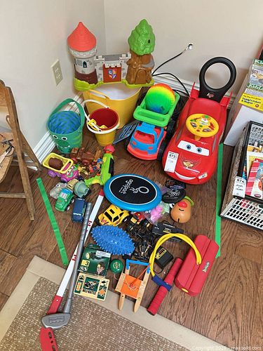 Kids Toys Lot with Ride-On Car, Tonka & Disney Cars and More B (1 of 13)