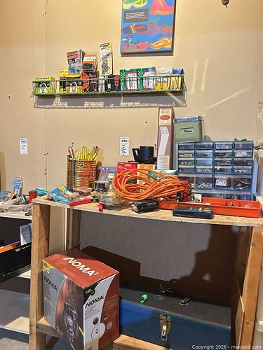 Mixed Tools & Hardware with Metal Toolbox and Organizer B (1 of 13)