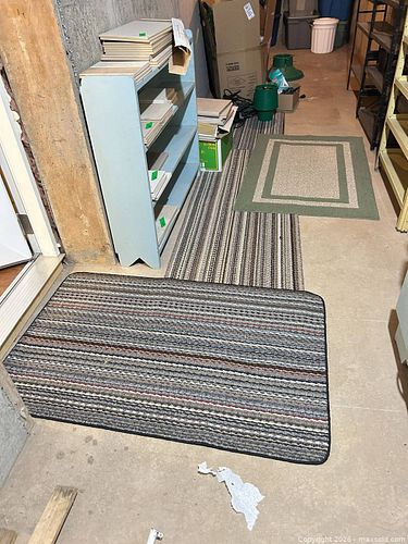 Multicolor & Green/Beige Border Area Mats C (1 of 7)