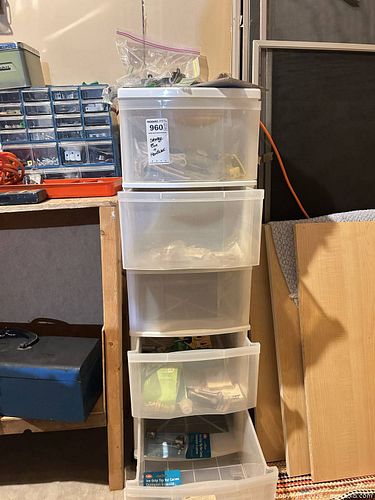 Plastic Small-Parts Storage Unit with Assorted Hardware C (1 of 9)