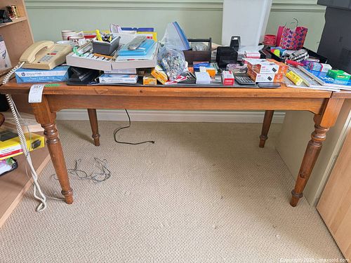 Solid Wood Rustic Farmhouse Desk D (1 of 8)