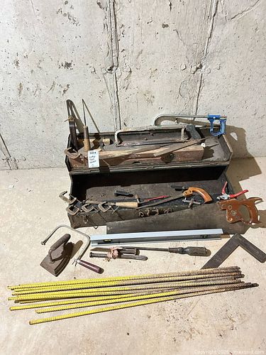  Vintage Hand Tool Set with Metal Toolbox B (1 of 11)