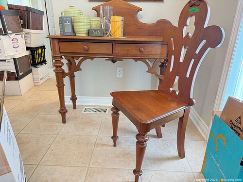 Wood Desk and Chair Set B (1 of 20)