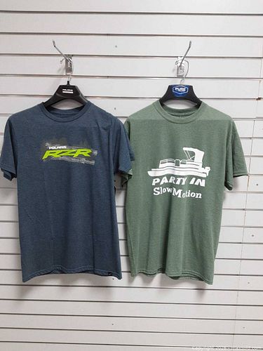 Lot of 2 Medium Graphic T-Shirts Polaris RZR & Gildan (1 of 5)
