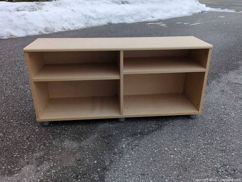 Light Wood Engineered TV Stand / Media Console, Medium (1 of 3)