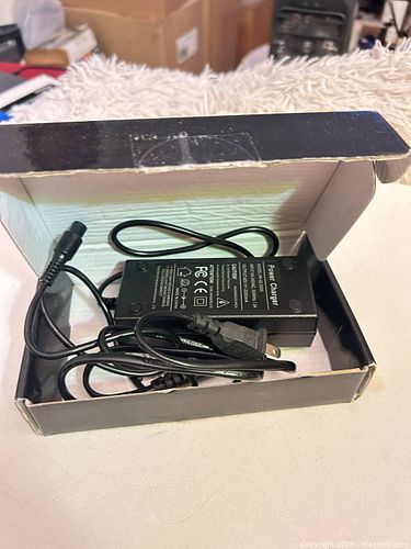 36V 2A Battery Charger — 3-Pin Round Connector (Black) (1 of 3)