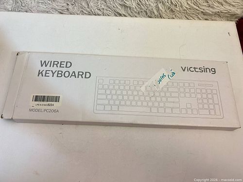 Victsing PC206A Wired USB QWERTY Keyboard - Black (1 of 3)