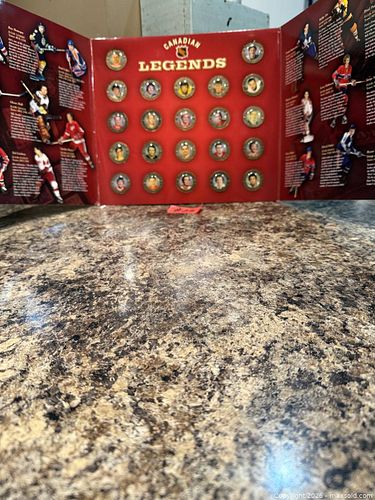 VTG. NHL CANADIAN LEGENDS MEDALLION COLLECTION. (22) (1 of 5)
