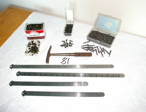 Screws Nails Tacks Hammer 4 rulers (1 of 5)
