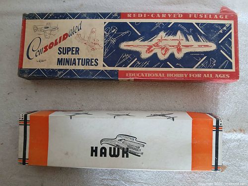 Vintage 1940s Model Kit Collection: Consolidated & Hawk (1 of 6)