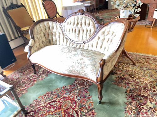 Antique Love Seat Sofa (1 of 8)