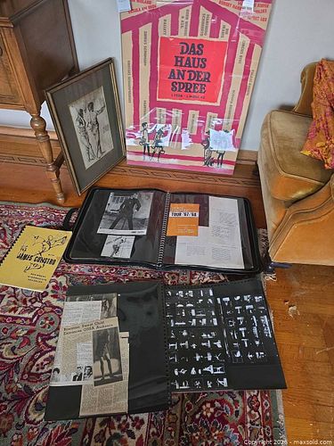 Theatre & Music Memorabilia Lot: Posters, Scrapbooks, Negatives (1 of 10)