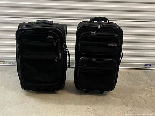 Pair of Black Samsonite Luggage Pieces  (1 of 4)