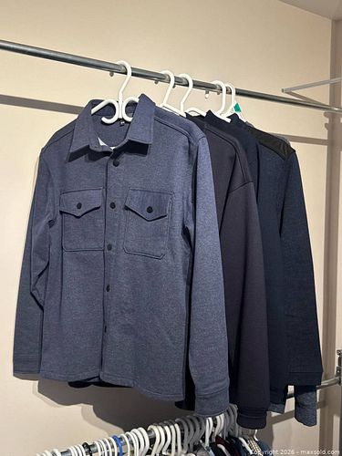 Men’s Clothing - Casual Long Sleeve Tops in Navy Tones M/L (1 of 19)