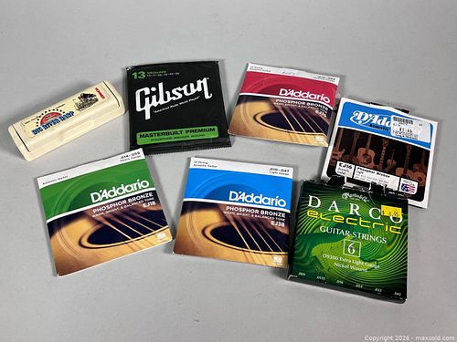New GIBSON Phosphor Bronze Wound Guitar Strings Package and More (1 of 11)