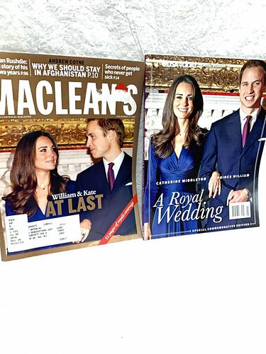 Young Catherine and prince William 2 magazine  (1 of 7)