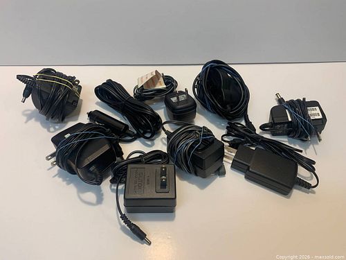 Assorted Black AC, DC Barrel & Car 12V Power Adapters (6-10) (1 of 1)
