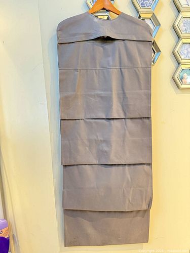 Gray Non-Woven Full-Length Garment Bag with Hanger (1 of 8)