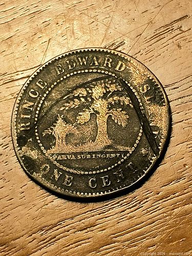 1871 P.E.I. One Cent Penny of Canada (1 of 4)