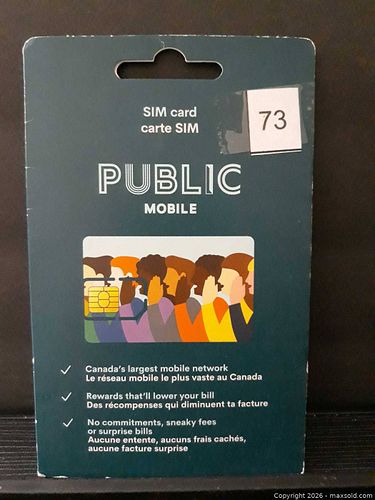 Public Mobile SIM CARD  (1 of 2)