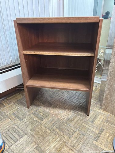 Compact 2-Shelf Wood-Look Storage Unit / Side Table (1 of 3)