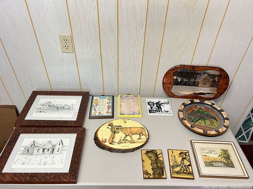 Lot of 8–12 Peru Souvenir Wall Art: Clocks, Tiles, Plaques (1 of 20)